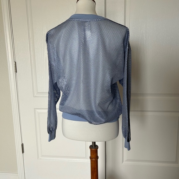 Adidas Mesh Net Crew Neck Sweatshirt - Picture 3 of 4